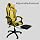 GameTech Gaming Chair – Ergonomic Black & Yellow Racing Style Office Chair (YT-055) with Adjustable Armrests, Reclining Backrest & Lumbar Support for Gamers, Streamers & Home Office